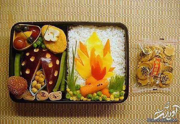 تزیین غذا تزیین غذای کودک تزیین غذای کودک